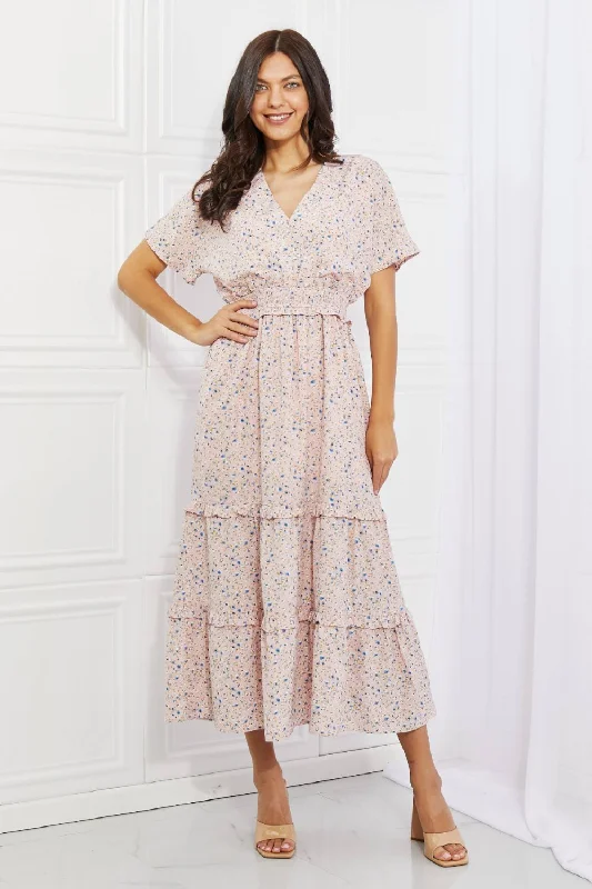 Find Your Perfect Deal Today!Sweet Talk Kimono Sleeve Maxi Dress in Blush Pink