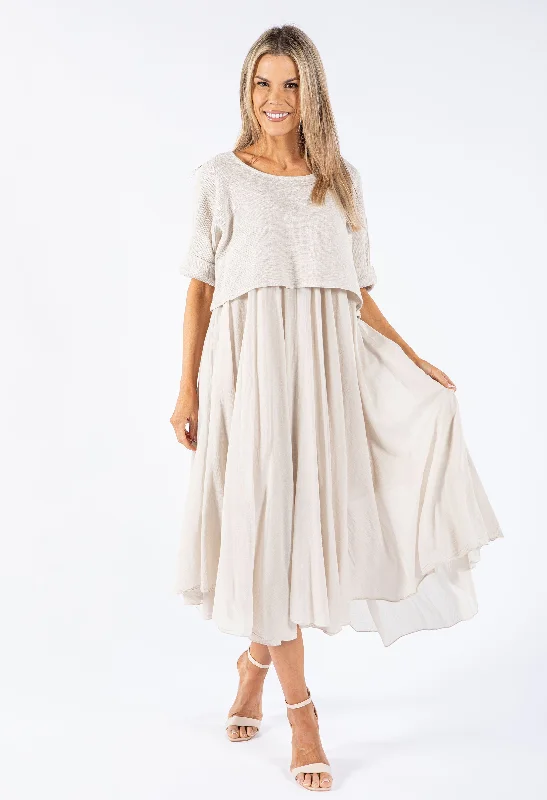 Time to Save Big!Two In One Cotton Pop Over Dress