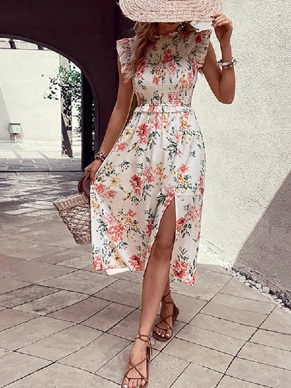 Shop the Hottest Deals!Valery Summer Floral Midi Dress
