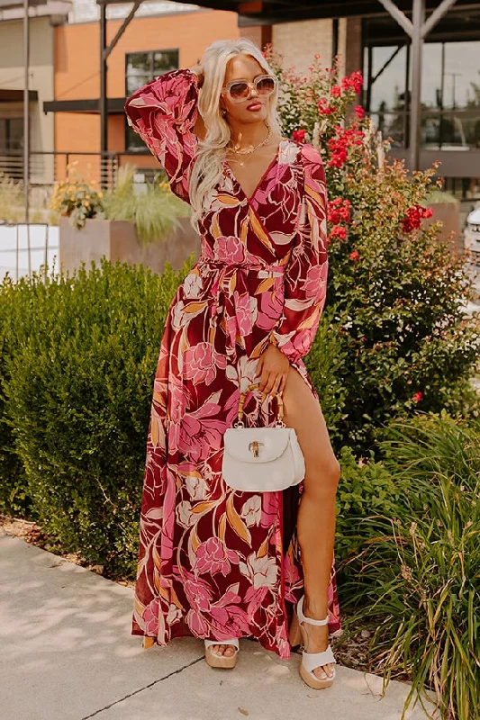 The Sale You’ve Been Waiting For!Vineyard Chic Wrap Maxi Dress