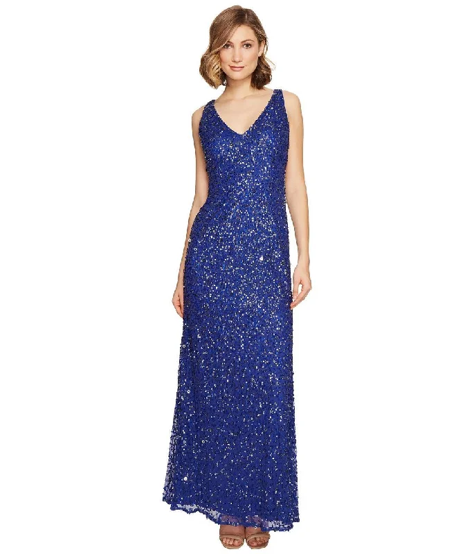 Huge Savings – Act Now!Adrianna Papell - 91920030 Sleeveless Cutout Embellished Gown