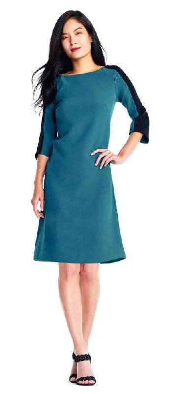 Limited Stock Available!Adrianna Papell - AP1D101471 Bateau A-Line Cocktail Dress