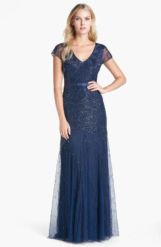 Shop Today, Save Tomorrow!Adrianna Papell - Sequined V Neck Long Dress 91885900
