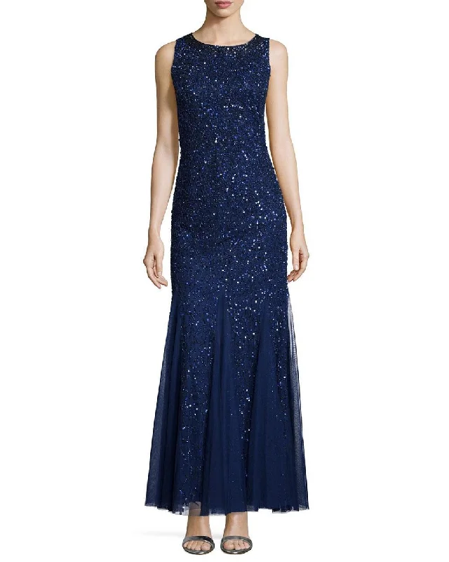 Your Exclusive Offer Awaits!Aidan Mattox - Embellished Jewel Neck Dress 251705110