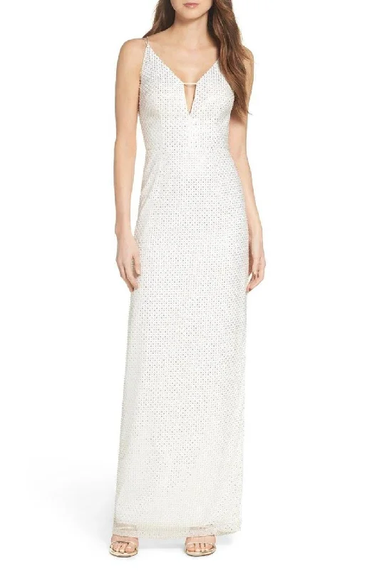 The Best Deals Won’t Wait!Aidan Mattox - Sequined Mesh Long Dress MN1E200508
