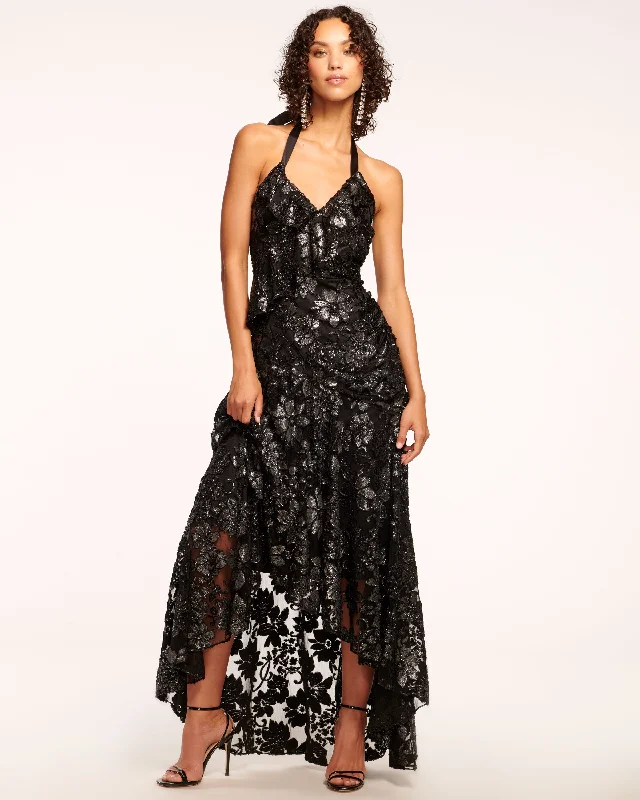 Don’t Wait – Deals Won’t Last!Chaplin Lace Halter Gown