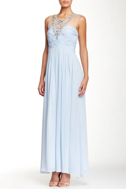 More Discounts, More Joy!Decode 1.8 - Jeweled Illusion Neck Dress 182478LT