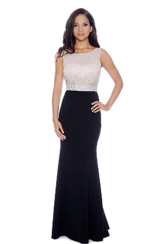 Flash Sale – Act Fast!Decode 1.8 - Rhinestones Beaded Top Two-Toned Evening Dress 182928