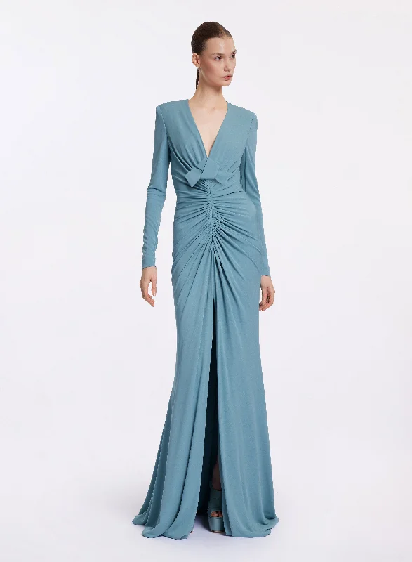 Unlock Huge Savings Now!V-Neck Jersey Dress