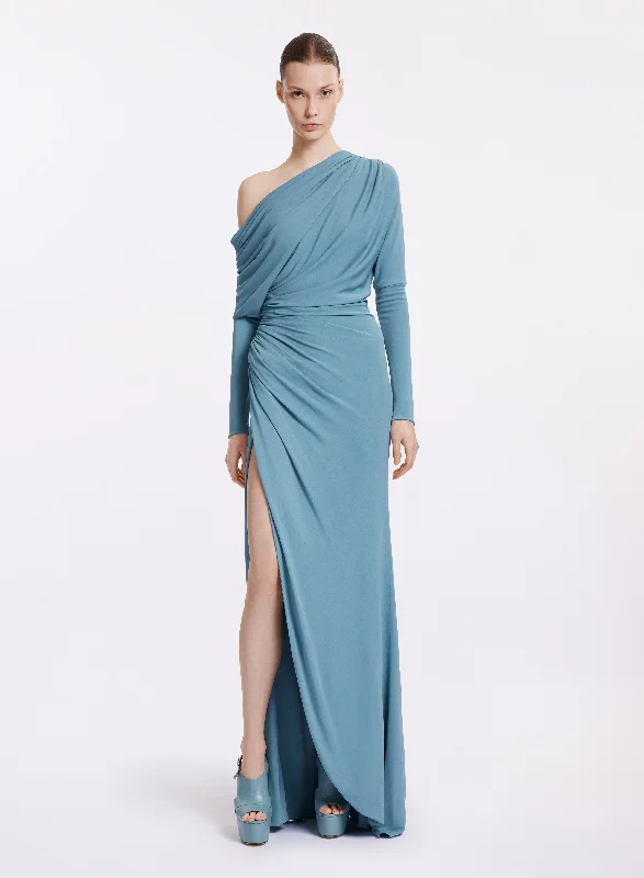 Exclusive Deals Just for You!Asymmetric Jersey Dress