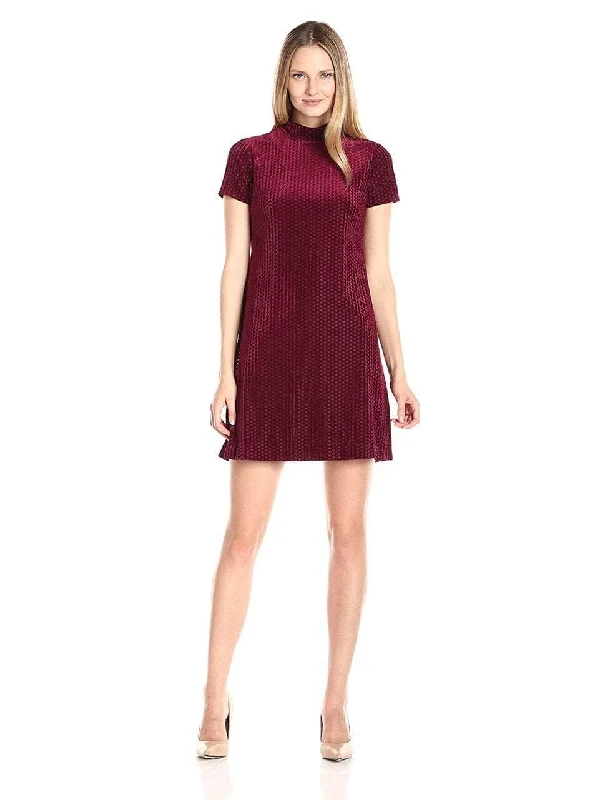 Save Like Never Before!Maggy London - G2610M High Neck Suede Dress
