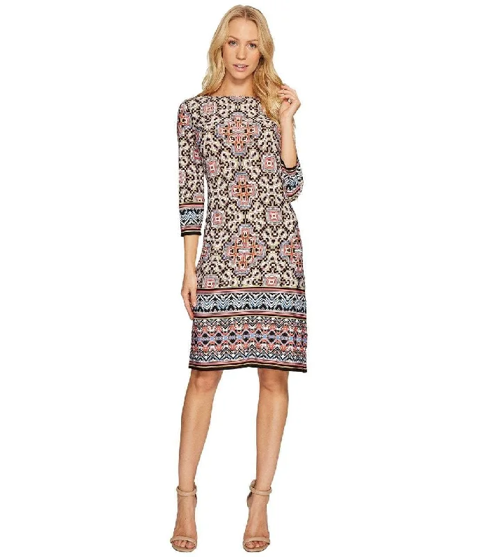 Find the Best Deals Here!Maggy London - T2715MNR Maze Print Sheath Dress