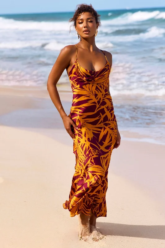 Score Big Savings Today!May In A Mood Maxi Dress - Mustard Multi