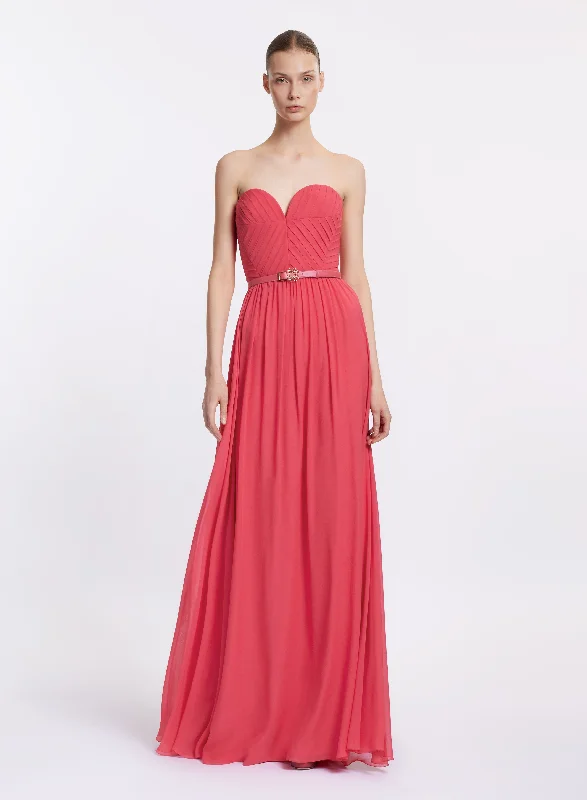 Massive Price Cuts!Heart-Shaped Silk Dress