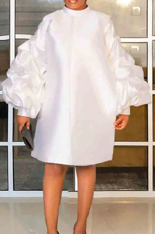 Great Deals, Just for You!Solid Color Elegant Midi Dress