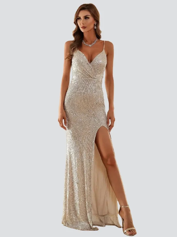 Get It Before It’s Gone!Spaghetti Sequin Cami Dress M01224