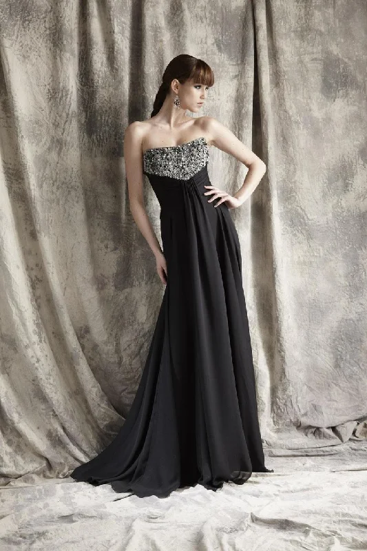 Massive Price Cuts!Theia - Strapless Sequined Long Gown 881301