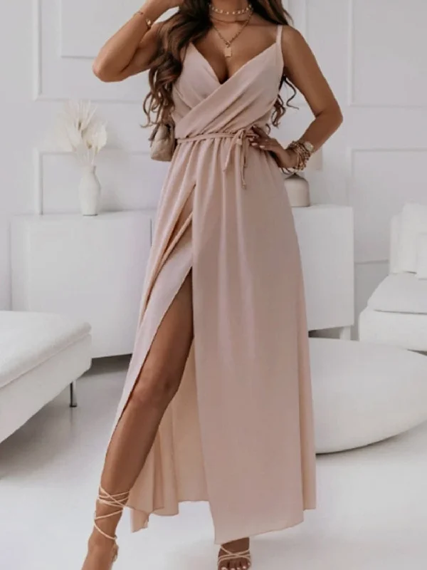 Hottest Discounts of the Year!Elegant surplice midi dress