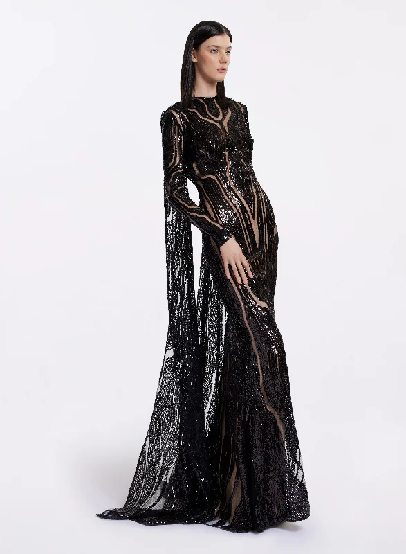 Limited Edition, Limited Price!Obsidian Embroidered Dress