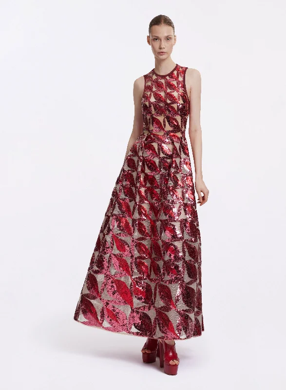 Unbeatable Prices!Sleeveless Embroidered Diana Dress