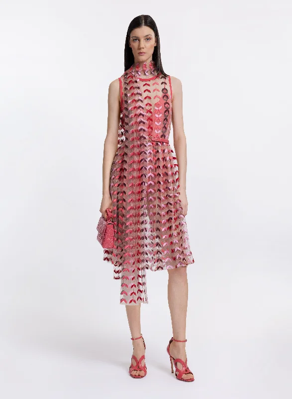 Hurry, Sale Ends Soon!Embroidered Tulle Dress