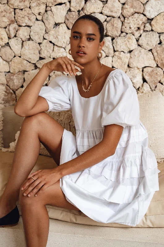 Get Ready to Save!Andrea Babydoll Cotton Mini Dress