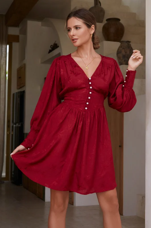 Incredible Savings Inside!Daphne Floaty Long Sleeve Mini Dress (Sale)