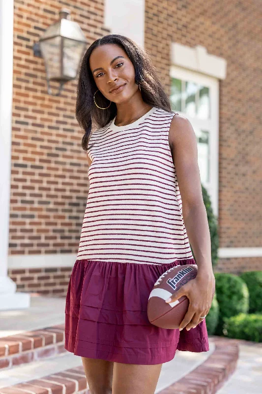 Shop Today, Save Tomorrow!Faye Dress- Burgundy
