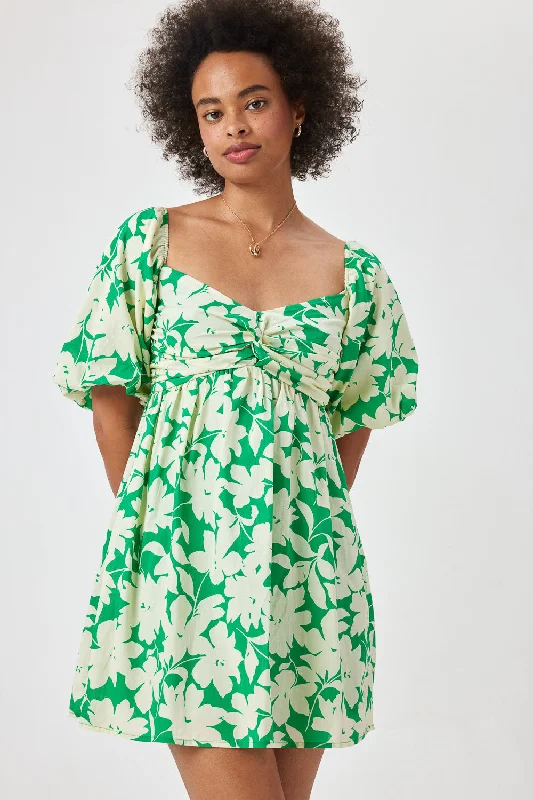 Price Drops You’ll Love!Green Floral Twist Dress