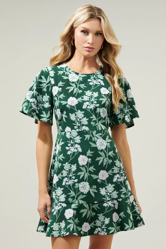 Upgrade for Less!Kirby Floral Flouncy Mini Dress