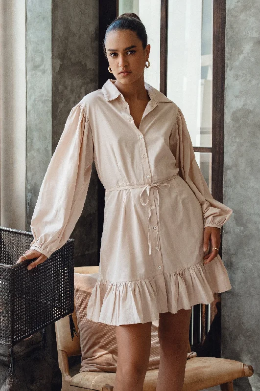 Shop the Hottest Deals!Malina Button Down Cotton Mini Dress