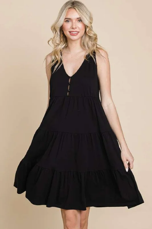 Sale Alert – Get Ready to Shop!Racerback Tiered Tank Short Dress